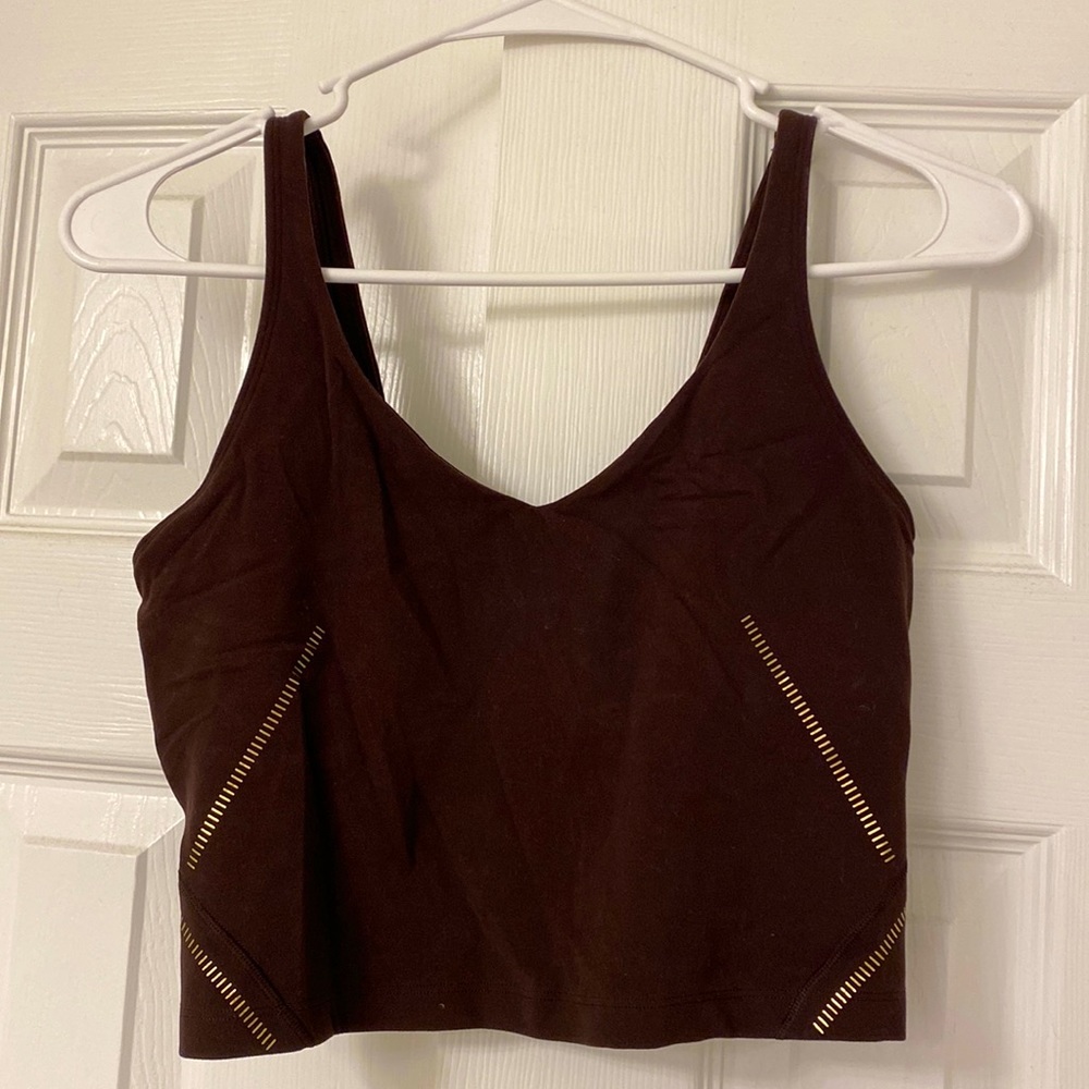 Lululemon Align top- limited edition Gold - sz 6- gently used - great condition